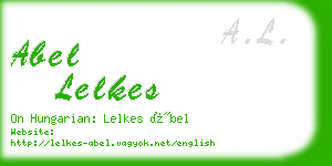 abel lelkes business card